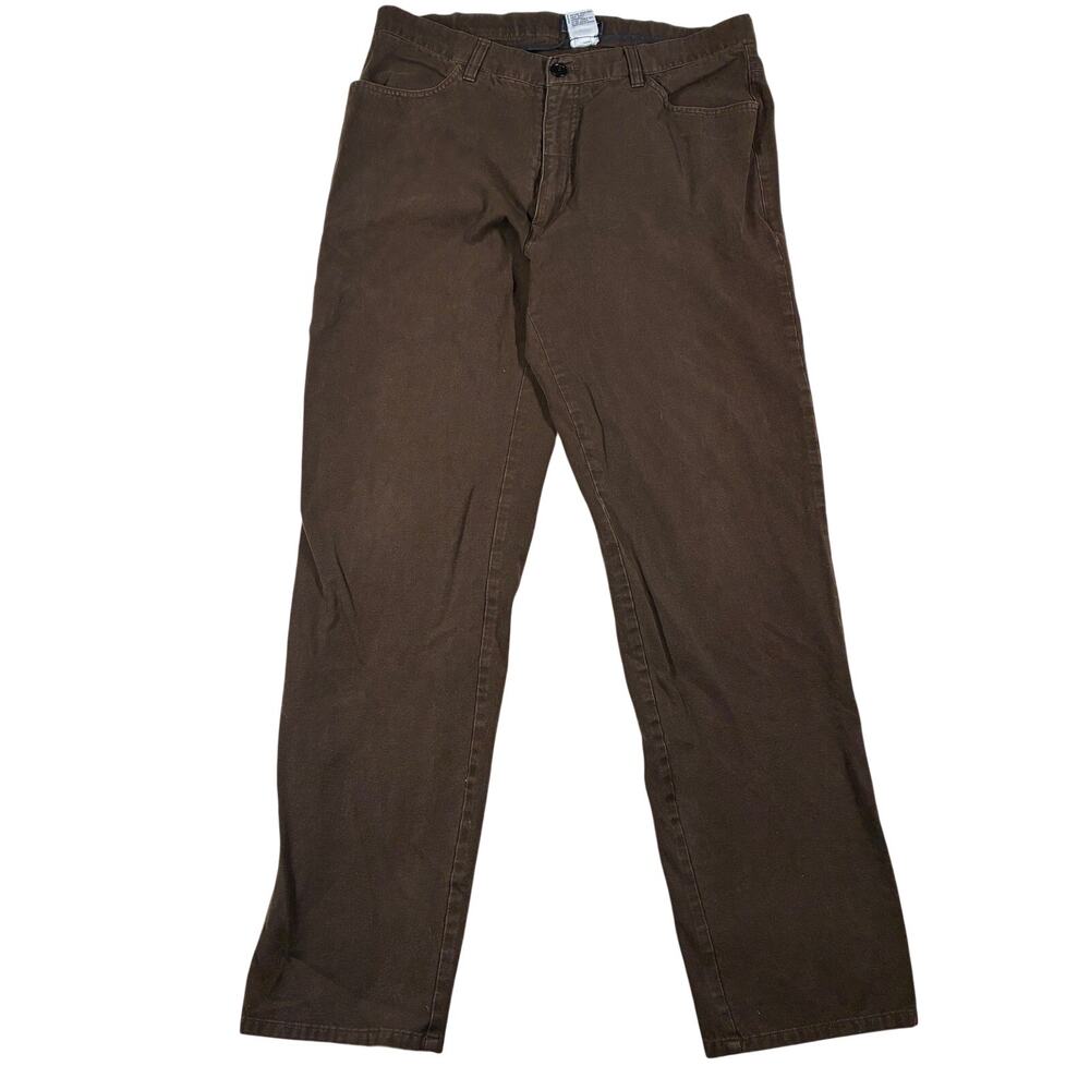 Vintage Guess USA Straight Jeans 36 Brown Stretch American Tradition Hong Kong